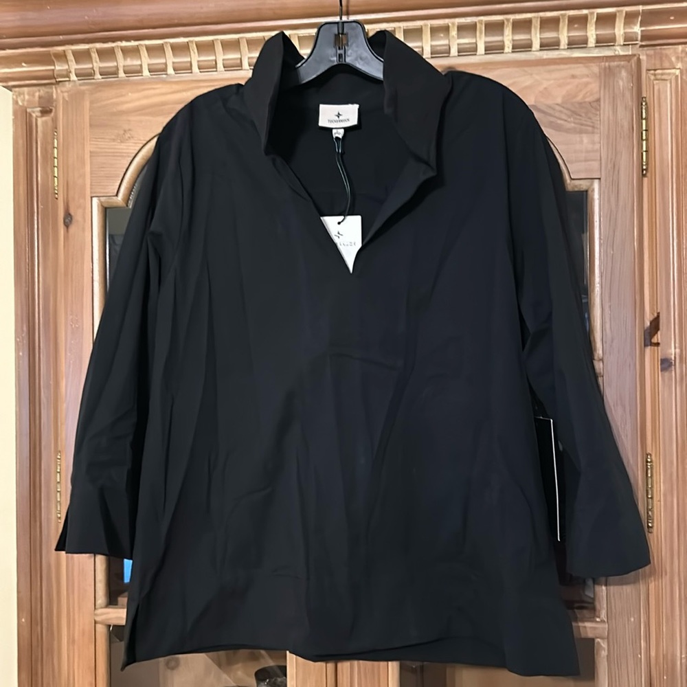 Black Sullivan Stand Collar Blouse - Picture 6 of 11